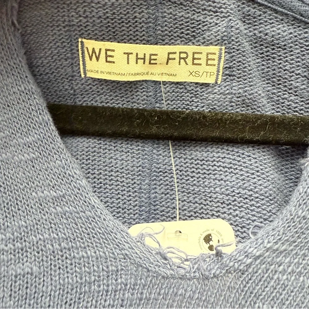 NWT Free People We The Free Atlas Hoodie, Navy Blue | Size XS